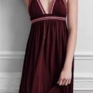 Express Burgundy High Low Dress